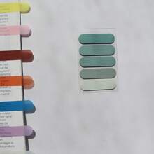 100张透明便签自粘书签注释阅读书透明标签卡哇伊可爱文具 - 彩色 - 查看 16