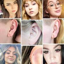 1 pièce Anneau de nez Septum 1,0 mm 1,2 mm Anneau pour Narine Septum Cartilage Hélix Daith Tragus Rook Conque Lèvre Lobe d'oreille Piercings Acier inoxydable chirurgical 316L Boucles d'oreilles charnières sans soudure, Diamètre 5 mm-16 mm