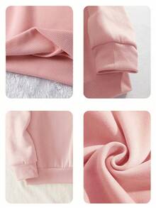 女士加大码，醒目的黑色“Bench”字母印花圆领休闲运动上衣，适合秋冬季日常穿着。这款艺术感十足的字母印花女士运动上衣，简约百搭，是秋冬季日常休闲的理想之选。粉色春季 - 粉色 - 查看 2