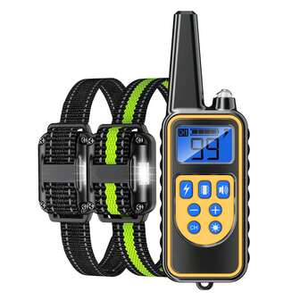 Shock Collar For Dogs, Bark Collar With Remote, Dog Training Collar With 3 Modes, Up To 2600Ft Remote Range, 0~99 Shock Levels, 3 Channels, For Small Medium Large Dog, Suitable For 1 Dog, 2 Dogs, And 3 Dogs (Collar With Remote)
