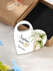 1PCCustomized Heart-Shaped Bottle Opener With Packaging. Personalized Wedding Return Gift Magnetic Bottle Opener, An Excellent Gift For Brides, Heart-Shaped Wedding Souvenirs And Thank-You Card Magnetic Bottle Opener, Customized Return Gifts, Father Gifts.