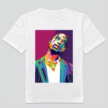 CAMISETA PERSONALIZADA  RAPPER MÚSICA HIP HOP R&B CAMISETA VINTAGE ARTISTA |   TSv1 traducido al español - Blanco - Ver 1