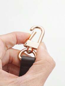 100% PU 材质肩带，带手提包手柄，短款，配钱包，金色搭扣，长款 - 咖啡棕 - 查看 6