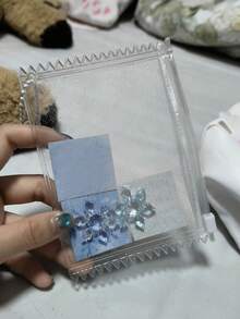 Bolsa de exhibición mini elegante - PVC transparente, almacenamiento a prueba de polvo con cierre de cremallera para bolso de mujer, bolsa transparente con llavero, soporte para insignia, estuche de almacenamiento y exhibición de colgante, protector de tarjeta, bolsa de almacenamiento de joyas, bolsa de almacenamiento de insignia, bolsa de almacenamiento de colgante, soporte para fotos y insignias de PVC con cremallera - Bolsa de almacenamiento multifuncional - Multicolor - Ver 6