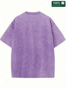 Vintage-Inspired Cotton Rizzin' T-Shirt - Loose Fit, Machine Washable, Casual Hip-Hop Style - Summer Essential For Men & Women