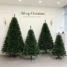 Décoration de Noël verte multi-tailles, simulation de sapin de Noël, décoration de vacances, atmosphère de maison, peut être utilisé à l'intérieur et à l'extérieur - Vert - Voir 5