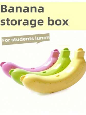 1 Piece Banana Storage Box For Outdoor Travel, Cute Banana Case, Banana Protection Box, Fruit Storage Box For Outdoor Travel Lunches,Travel Essentials, Autumn Decoration, Home Decor,Go Back To School,Perfect Birthday Anniversary Valentine's Day Christmas Halloween Teacher's Day Graduation Return To School Thanksgiving Surprise