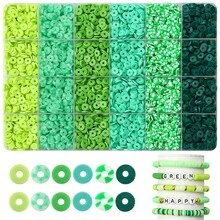 500/3000pcs Polymer Clay Beads Kit, Mixcolor Polymer Clay Beads Kit For Jewelry Making, Perfect For Friendship Bracelets And Supplies Gifts, DIY Friendship Bracelet Necklace Earrings Handmade Craft Supplies