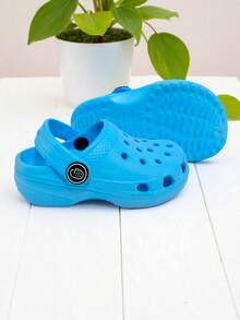 CLOGGS F.W. Sandalias Clogg Tipo zueco con cinta de ajuste al talón para Bebé Cómodas Antideslizantes playa o baño - Azul - Ver 5