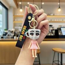 Classic Shanhaijing Wooden Stick Person Keychain Italian Brainrot Abstract Pendant Tung Tung Tung Sahur Funny Accessory Tralalerotralala Car & Backpack Pendant Halloween Accessories Teachers Day