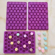 1pc Mini Cylinder Shaped Silicone Chocolate Mold, Candy, Chocolate, Cookie, Ice Cube, Homemade Baking Tool - Purple - View 4