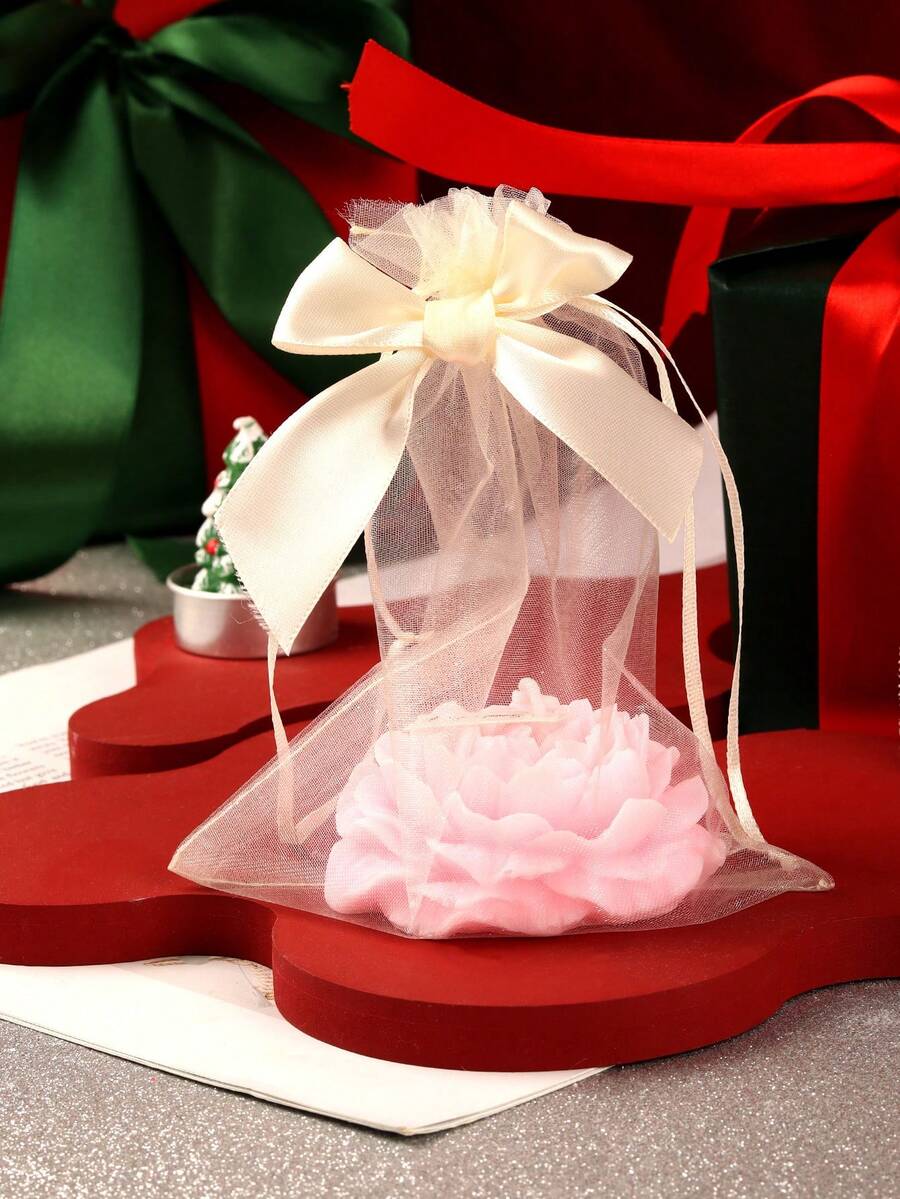 1 pièce/1 set Bougie rose, convient pour mariage, anniversaire, fête, Noël, banquet, décoration de vacances, bougies sans fumée/décorations de souvenirs, souvenirs d'anniversaire, cadeau, bougie parfumée mignonne, le meilleur cadeau pour les amis et la famille.