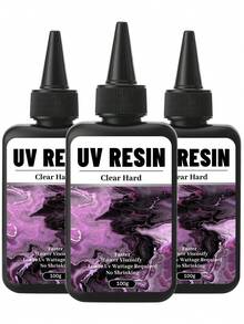 透明 UV 树脂套装 - 100 克至 500 克规格，高光泽环氧树脂，适用于珠宝制作、铸造和涂层、DIY 工艺品和艺术用品、树脂、工艺品 - 無色 - 查看 11