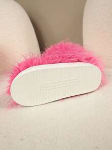 1 Pair Plus Size 36-43 Tie-Dye Christmas Solid Color Y2K Party Punk Fashion Cute Faux Fur Patchwork Faux Fur Lined Thigh High Boots, Warm For Home, Holiday, Party In Winter