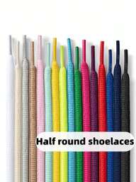 Solid Color Fashionable Multi-Functional Replacement Shoelaces, Suitable For Sneakers, Running Shoes And Canvas Shoes - Tie-Dye Design For Both Men And Women - Washable, Lightweight, Suitable For Daily Use, Sports And DIY Replacement