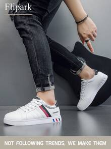 Flipark Men's Low-Top Casual Sneakers, Breathable Flat Platform Shoes, Youth Versatile Non-Slip Shoes, Suitable For Teen Summer Casual Or Outdoor Athletic Or Vacation Travel Or Graduation Gifts Or Birthday Dress Accessories