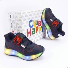 Club Happy Calcados Children's Tennis Shoes For Boys Spider Shoes 23 To 27 - Màu xanh hải quân - Xem 1