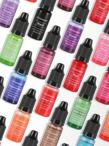 20 opzioni di colore, singola bottiglia di colorante per candele profumate ad alta concentrazione, 5ml di pigmento colorato fai-da-te per la realizzazione di gioielli in resina, colorante per resina epossidica, fai-da-te per Ognissanti, Natale, feste di compleanno