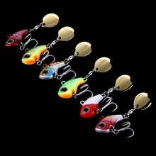 1pc/6pcs Popular Fishing Lures Small Spinner Vibration Long-Distance Metal Rig Bait For Bass, Trout, Perch, 0.317oz/0.459oz Artificial Hard Bait Spoon Lures