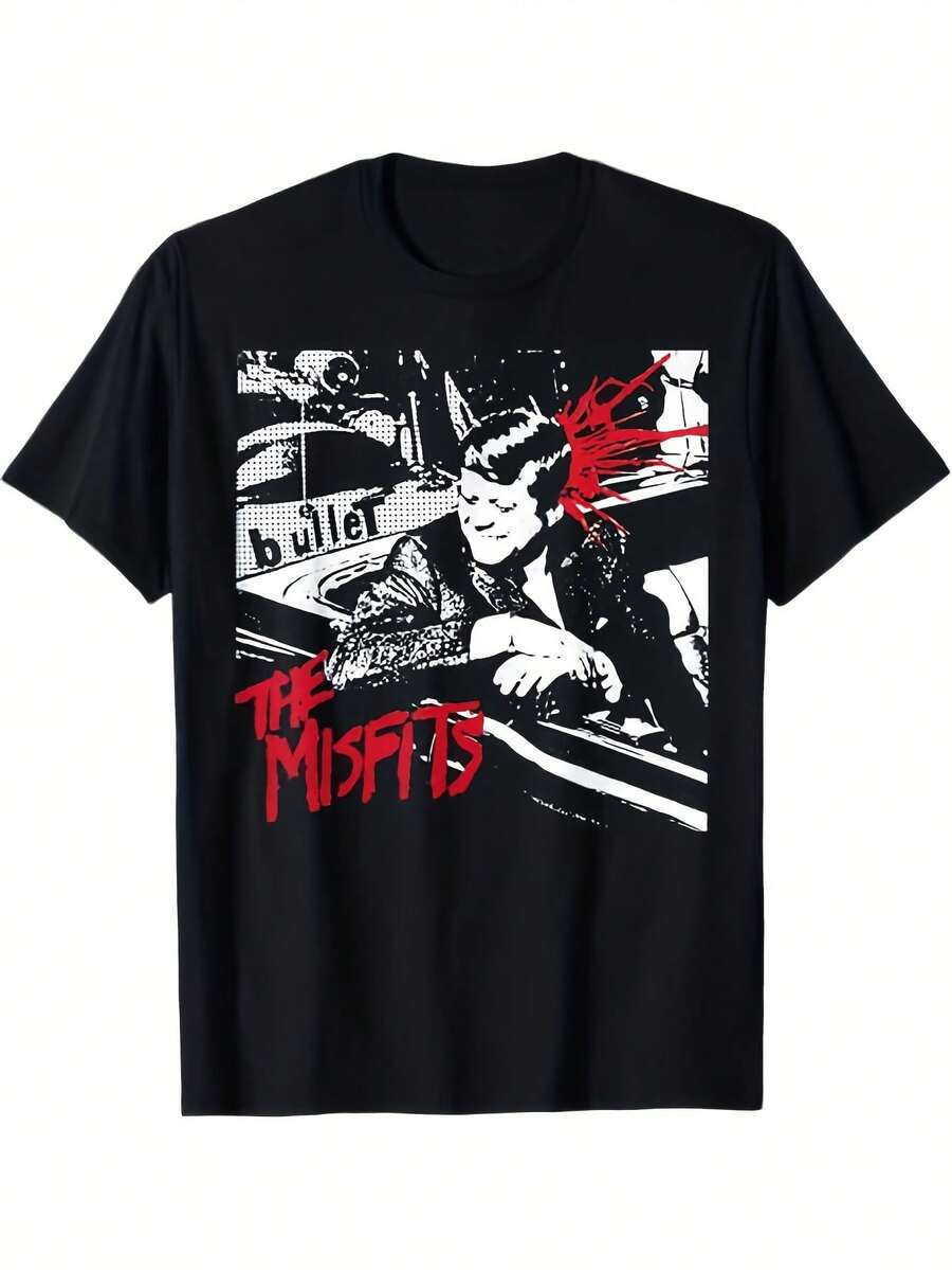 Misfits Four Seasons Unisex Adult Popular Printed T-Shirt ,Men Size S-3XL - màu đen - Xem 1