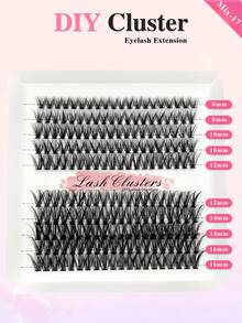 200 件 CC 单支 40D 睫毛簇 DIY 睫毛簇 蓬松自然外观可重复使用单支睫毛延长 适合在家自用 睫毛簇、睫毛簇、单支睫毛、睫毛、假睫毛 - 黑色 - 查看 2