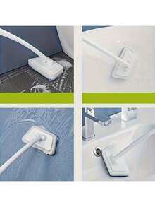 1pc Long Handle Sponge Head Cleaning Brush, Strong Decontamination, Easy To Clean Bathroom Wall Tiles, Suitable For Home Cleaning, Makes Cleaning More Effortless And Efficient.