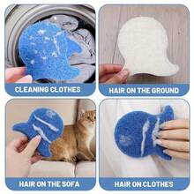 Random Pet Hair Remover, Reusable, No Electricity Needed, Great For Removing Dog And Cat Fur From Clothes, Suitable For Washing Machine, Reusable Dryer Balls, Reduce Wrinkles And Save Drying Time - Multicolor - View 7