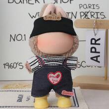 Ropa de muñeca de 6.69 pulgadas, compatible con Labubu, 1 juego de decoración adecuado para muñecas de 6.69 pulgadas, accesorios lindos de BuLabu, para jugar y exhibir (zapatos y muñecas no incluidos)