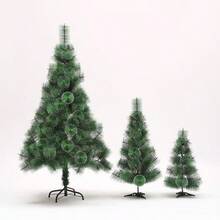 Árbol de Navidad artificial para decoración festiva, adecuado para exhibición en tiendas, uso doméstico, interior y exterior - Copo de nieve 3D verde - Ver 3