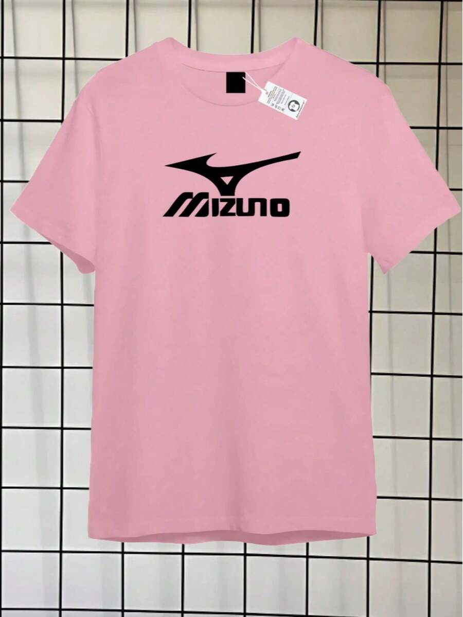 MEN'S SHIRT 100% PREMIUM COTTON MIZZU PRINTED T-SHIRT - 淺粉色 - 查看 1