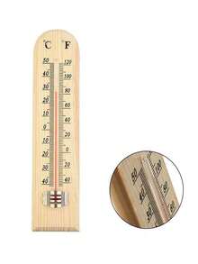 A Log Thermometer, High Precision, Battery-Free, Simple And Convenient, Suitable For Office, Classroom, Living Room, Bedroom, Farm Shed, Wall-Mounted Thermometer