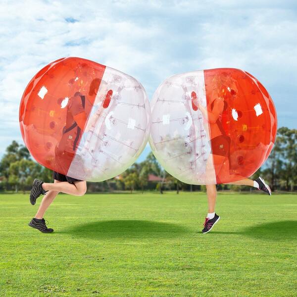 Inflatable Bumper Ball 1-Pack, 5FT/1.5M Body Sumo Zorb Balls For Teen & Adult, 0.8mm Thick PVC Human Hamster Bubble Balls For Outdoor Team Gaming Play, Bumper Bopper Toys For Garden, Yard, Park