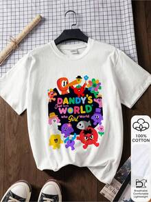 Dandy's World Costume For Girl T-Shirt - 白色 - 查看 1