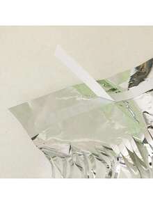 Folien-Quasten-Banner, Metall-Quasten-Vorhang Wandbehang Hintergrund Lametta-Vorhänge Skirting Deko, geeignet für die Dekoration von Paradeumzügen, Einzelpartys, Hochzeiten, Geburtstage, Halloween, Ostern, Weihnachtsparty-Dekorationen