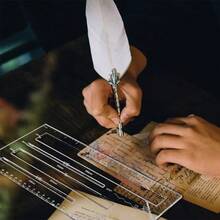 BENECREAT 4 Sizes Measurement Guide, Acrylic Mail Measurement Ruler Mail PiP Template Post Office Postage