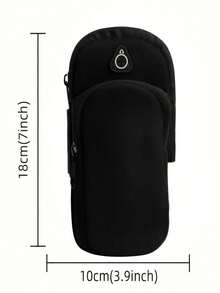 Water-Resistant Running Armband With Phone Holder & Earphone Jack, Lightweight Sports Arm Pouch With Adjustable Strap For Jogging, Gym, Cycling, Hiking, Camping, Travel, Outdoor Workout, Daily Commute, Summer Fitness, Holiday Essentials, Gift For Men & Women