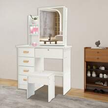 YUNRUX Vanities & Vanity Benches - White - View 9