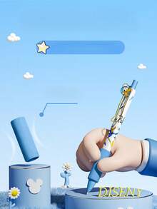 Disney 4 piezas Bolígrafos de bola con diseño de Mickey Mouse, tinta negra suave para oficina, escritura y firma