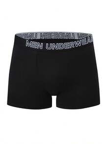 4pcs/Pack Men's Solid Color Briefs, Breathable Comfortable Underwear - Multicolor - View 3