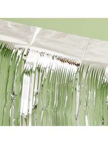 Folien-Quasten-Banner, Metall-Quasten-Vorhang Wandbehang Hintergrund Lametta-Vorhänge Skirting Deko, geeignet für die Dekoration von Paradeumzügen, Einzelpartys, Hochzeiten, Geburtstage, Halloween, Ostern, Weihnachtsparty-Dekorationen