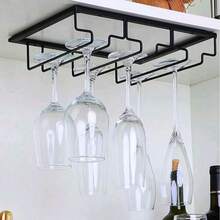 1 pieza Soporte creativo para copa de vino alta, soporte de hierro para copa de vino invertida para bar en casa, soporte colgante para copa de vino