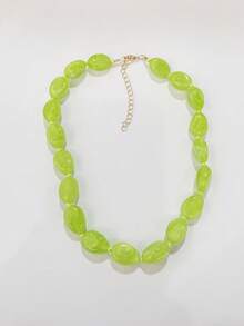 1 chiếc vòng cổ thắt nút hình đám mây nhựa nhiều màu phong cách Bohemian, quà tặng trang sức thủ công cho kỳ nghỉ hè trên bãi biển dành cho phụ nữ, trang phục hàng ngày - Vòng cổ thủ công bằng nhựa hình dạng đặc biệt - Xem 21