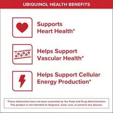 Qunol Mega Ubiquinol 100mg CoQ10, Superior Absorption, Patented Water And Fat Soluble Natural Supplement Form Of Coenzyme Q10, Antioxidant For Heart Health, 100 Count Softgels - Flavor NameC - 查看 5