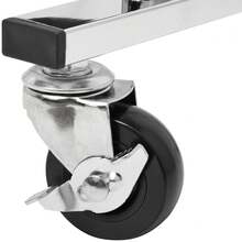 Basics 50 - Pair Chrome Metal Portable Standing Shoe Rack Organizer, 10 Shelves, 35. 8 X 14. 6 X 59. 5 Inches