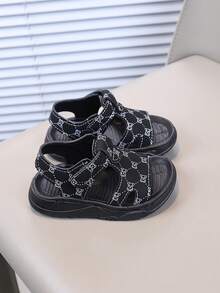 Unisex Baby Sandals, Casual Soft-Sole Toddler Summer Shoes - Black - View 5