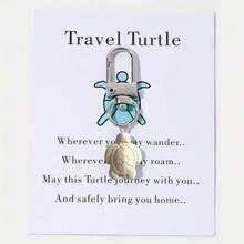 1 Peça Chaveiro em Formato de Tartaruga, Chaveiro de Viagem Artesanal Criativo em Formato de Tartaruga, Acessório Decorativo Chaveiro (Cor Aleatória) Ideias de Presente de Natal Acessórios de Bolsa Cordões com Porta-Identidade Acessórios de Carro Encantos de Bolsa