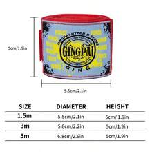 GINGPAI 1.5m/3 Meters/5m Adult & Teenage Boxing Hand Wraps, Elastic Bandage Handwraps For Kickboxing, Muay Thai, Men & Women - Multicolor - View 4