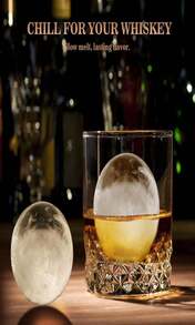 Whiskey Ice Ball Maker With Lid And Bin, 19" Round Ice Cube Trays For Freezer, Large Sphere Whisky Ices Cubes Tray Circle With Bucket&Amp;Tong, Cocktail Bourbon Brandy Scotch(Black-6 Balls*2 Pack) - 顏色A - 查看 7