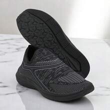 Tênis Meia Feminino – Design Anatômico, Calce Fácil e Conforto Ideal Para Qualquer Ocasião. - PRETO/PRETO - Visão 5