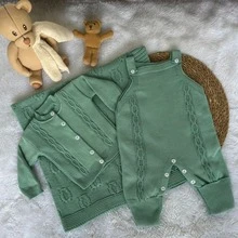 OVERALL SET, JACKET, BLANKET, LUXURY MATERNITY OUTFIT - Màu xanh Ô liu - Xem 5